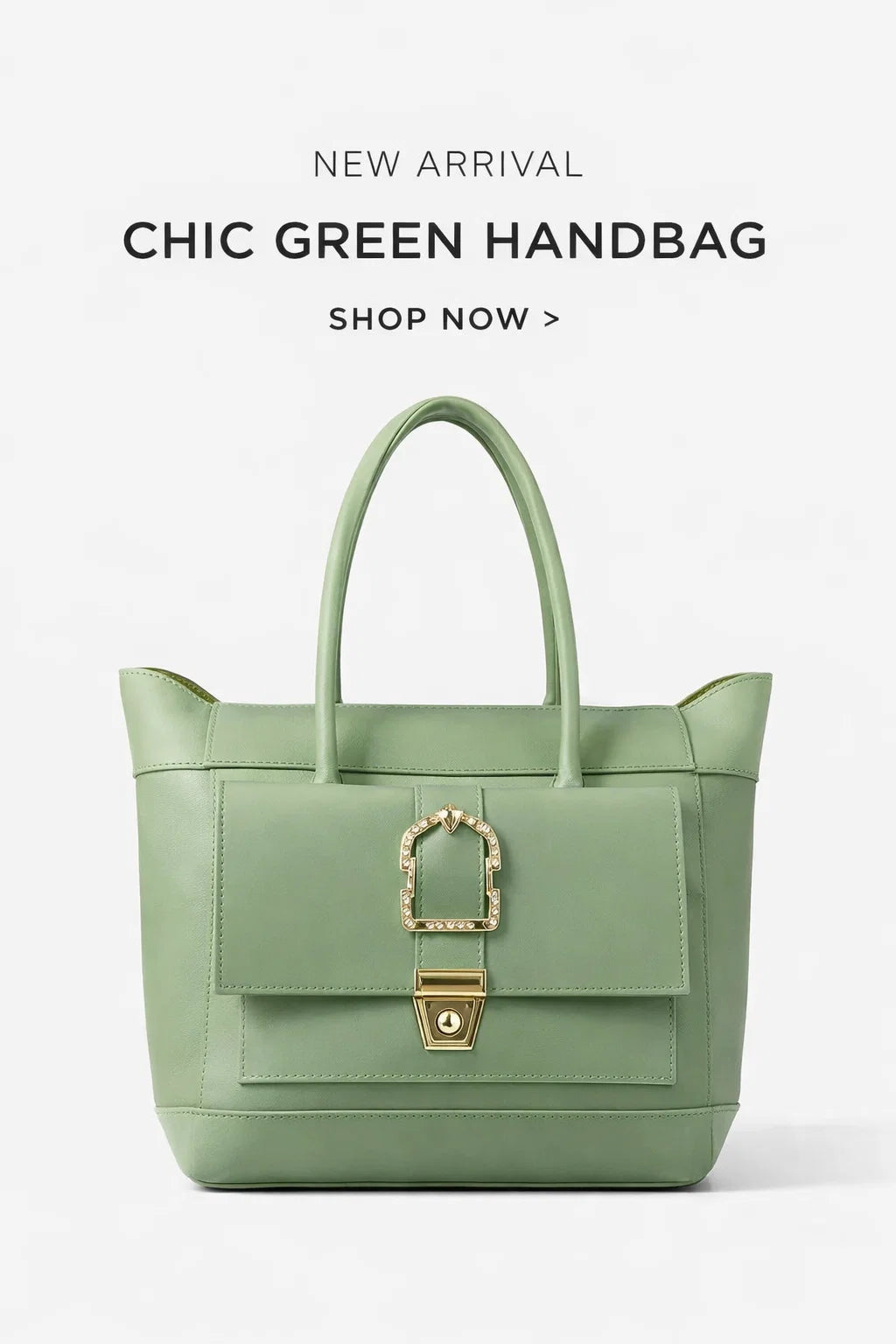 Chic Green Handbag